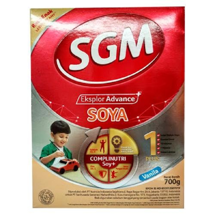 SGM Eksplor Advance Soya 1 Plus VANILLA Susu Formula